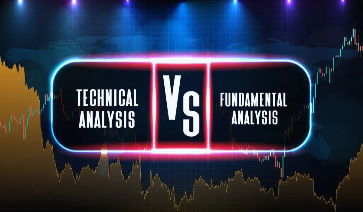 Fundamental Analysis vs Technical Analysis comparison chart for stocks and crypto trading